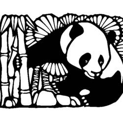 着色页: 熊猫 (动物) #12497 - 免费可打印着色页