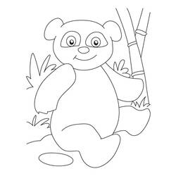 着色页: 熊猫 (动物) #12536 - 免费可打印着色页