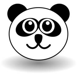 着色页: 熊猫 (动物) #12541 - 免费可打印着色页