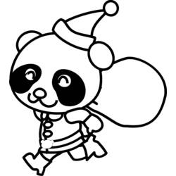 着色页: 熊猫 (动物) #12544 - 免费可打印着色页