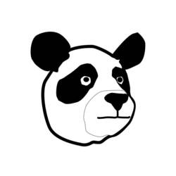着色页: 熊猫 (动物) #12563 - 免费可打印着色页