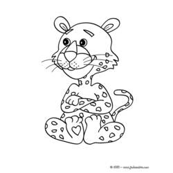 着色页: 豹 (动物) #15584 - 免费可打印着色页