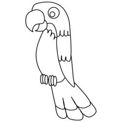 着色页: 鹦鹉 (动物) #16107 - 免费可打印着色页