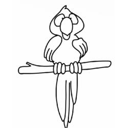 着色页: 鹦鹉 (动物) #16115 - 免费可打印着色页