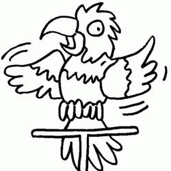 着色页: 鹦鹉 (动物) #16122 - 免费可打印着色页