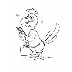 着色页: 鹦鹉 (动物) #16127 - 免费可打印着色页