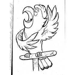 着色页: 鹦鹉 (动物) #16131 - 免费可打印着色页