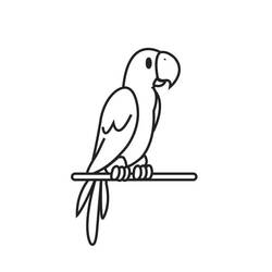 着色页: 鹦鹉 (动物) #16148 - 免费可打印着色页