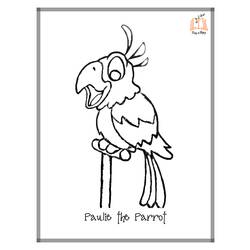 着色页: 鹦鹉 (动物) #16244 - 免费可打印着色页