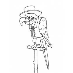着色页: 鹦鹉 (动物) #16248 - 免费可打印着色页
