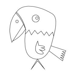 着色页: 鹦鹉 (动物) #16254 - 免费可打印着色页