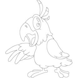 着色页: 鹦鹉 (动物) #16259 - 免费可打印着色页