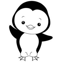 着色页: 企鹅 (动物) #16827 - 免费可打印着色页