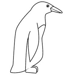 着色页: 企鹅 (动物) #16832 - 免费可打印着色页