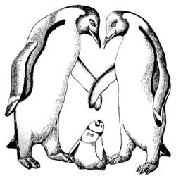 着色页: 企鹅 (动物) #16854 - 免费可打印着色页