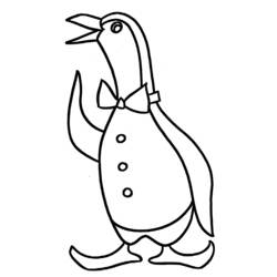 着色页: 企鹅 (动物) #16856 - 免费可打印着色页