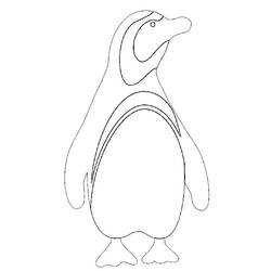 着色页: 企鹅 (动物) #16891 - 免费可打印着色页