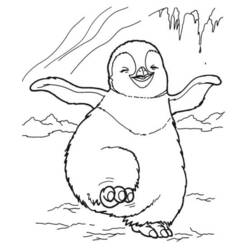 着色页: 企鹅 (动物) #16911 - 免费可打印着色页