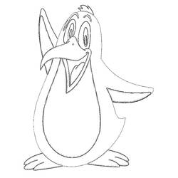 着色页: 企鹅 (动物) #16924 - 免费可打印着色页