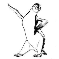 着色页: 企鹅 (动物) #16948 - 免费可打印着色页