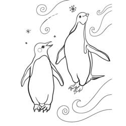 着色页: 企鹅 (动物) #16968 - 免费可打印着色页