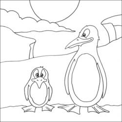 着色页: 企鹅 (动物) #16976 - 免费可打印着色页