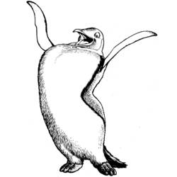 着色页: 企鹅 (动物) #17004 - 免费可打印着色页