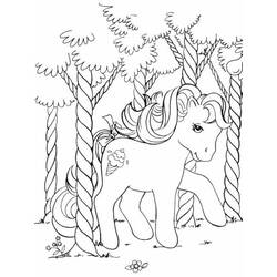 着色页: 小马 (动物) #17828 - 免费可打印着色页