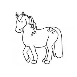 着色页: 小马 (动物) #17839 - 免费可打印着色页