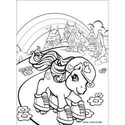 着色页: 小马 (动物) #17864 - 免费可打印着色页