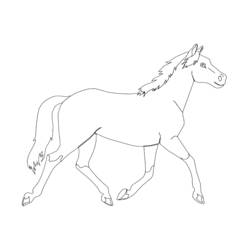 着色页: 小马 (动物) #17906 - 免费可打印着色页