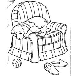 着色页: 小狗 (动物) #2917 - 免费可打印着色页