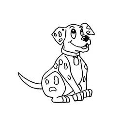 着色页: 小狗 (动物) #2945 - 免费可打印着色页