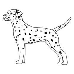 着色页: 小狗 (动物) #3067 - 免费可打印着色页