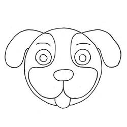 着色页: 小狗 (动物) #3086 - 免费可打印着色页