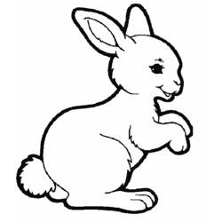 着色页: 兔子 (动物) #9505 - 免费可打印着色页