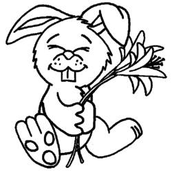 着色页: 兔子 (动物) #9512 - 免费可打印着色页