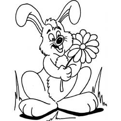 着色页: 兔子 (动物) #9514 - 免费可打印着色页