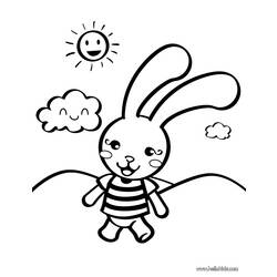 着色页: 兔子 (动物) #9518 - 免费可打印着色页
