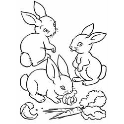 着色页: 兔子 (动物) #9522 - 免费可打印着色页