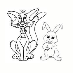 着色页: 兔子 (动物) #9524 - 免费可打印着色页