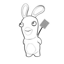着色页: 兔子 (动物) #9543 - 免费可打印着色页