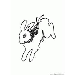 着色页: 兔子 (动物) #9550 - 免费可打印着色页