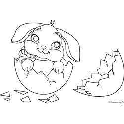 着色页: 兔子 (动物) #9553 - 免费可打印着色页