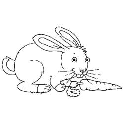 着色页: 兔子 (动物) #9566 - 免费可打印着色页