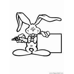 着色页: 兔子 (动物) #9572 - 免费可打印着色页