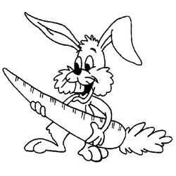 着色页: 兔子 (动物) #9573 - 免费可打印着色页