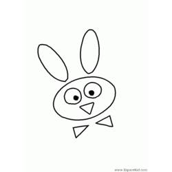 着色页: 兔子 (动物) #9604 - 免费可打印着色页