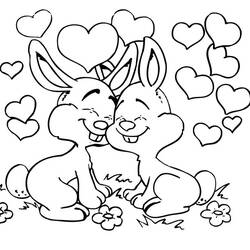 着色页: 兔子 (动物) #9617 - 免费可打印着色页