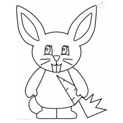 着色页: 兔子 (动物) #9622 - 免费可打印着色页